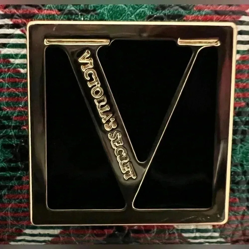 Victorias Secret |  Bright Tartan The Victoria Card Case Key Chain.​ - Picture 2 of 9